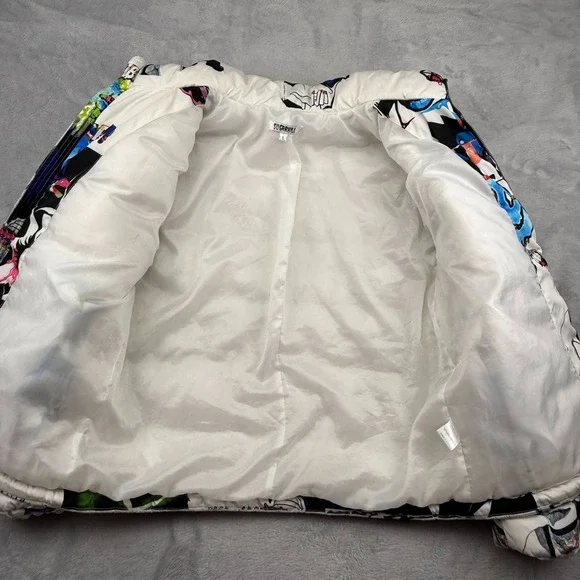 AOP Sugarhill Blizzard Psycho Puffer Jacket Mens Small Streetwear All Over Print